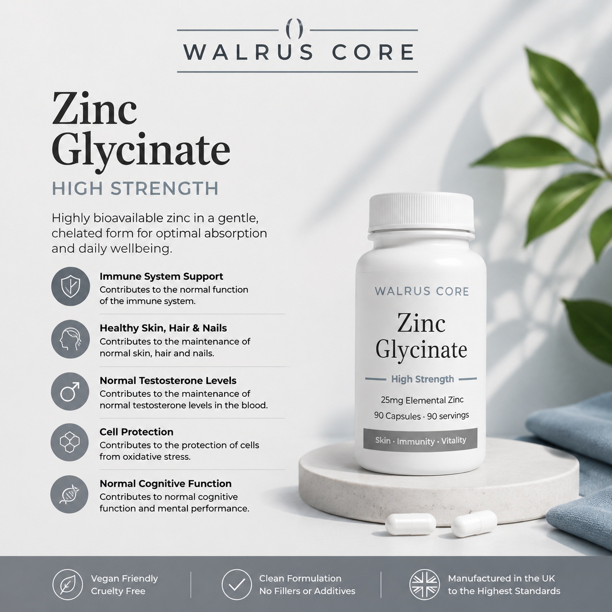 High Strength Zinc Glycinate